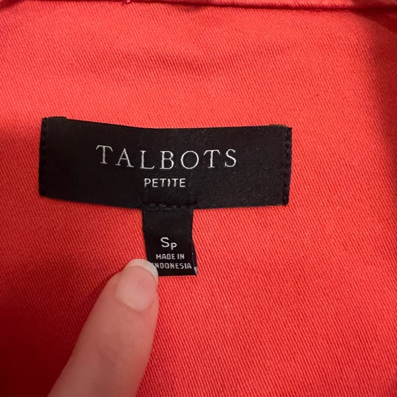 Talbots Cotton Twill Field Utility Jacket | Size Small Petite - Picture 3 of 10